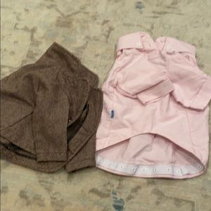 Shirt and coat set. For dog